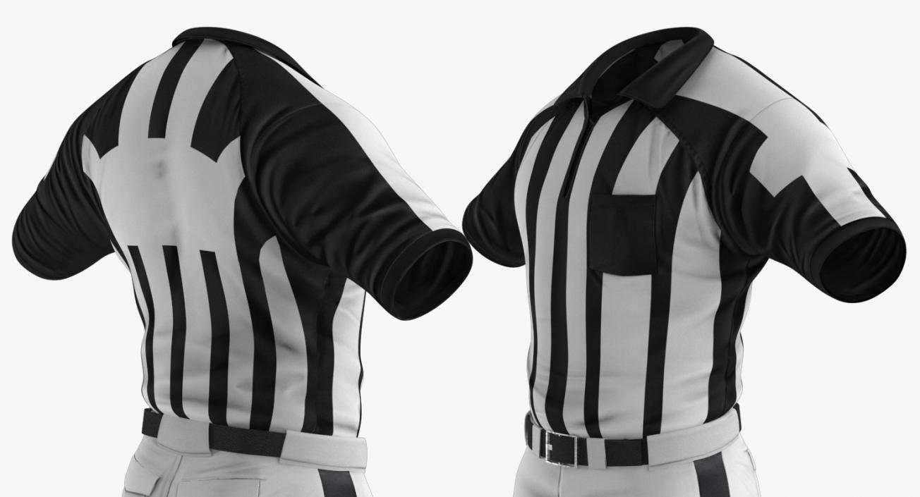 3D American Football Referee Uniform model