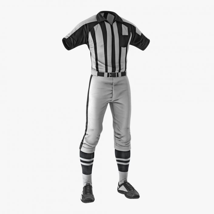 3D American Football Referee Uniform model