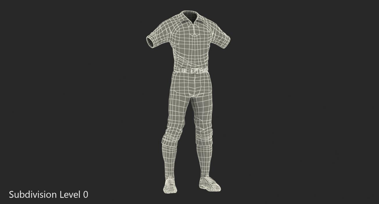 3D American Football Referee Uniform model