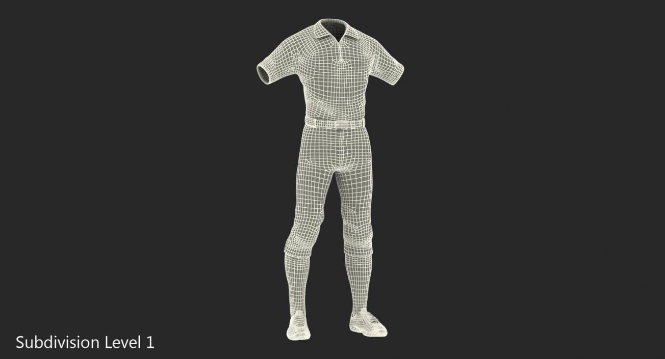 3D American Football Referee Uniform model