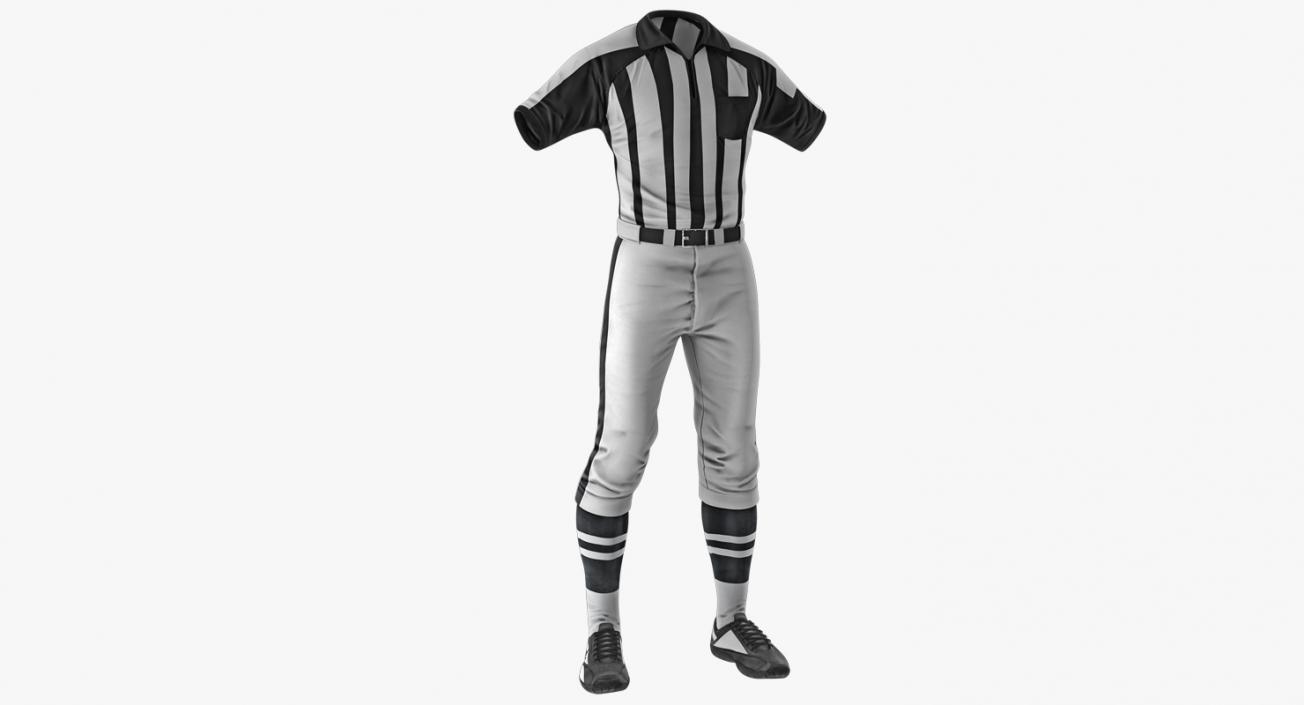 3D American Football Referee Uniform model