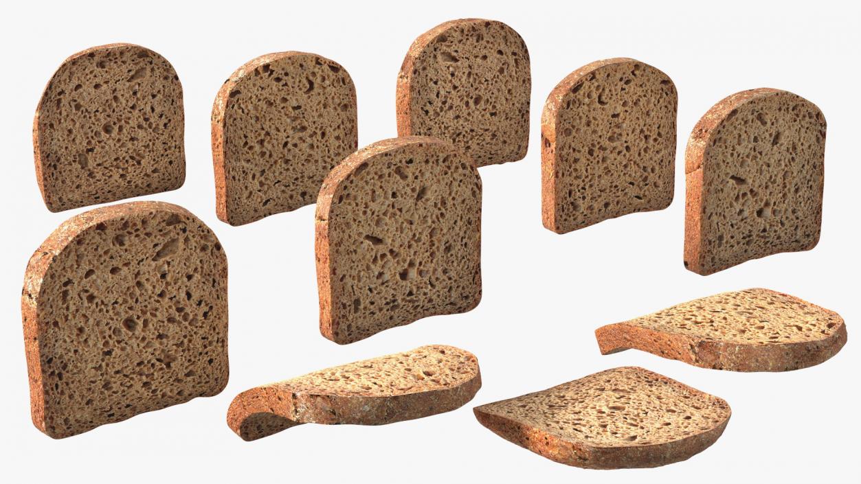 Bread Sliced 3D