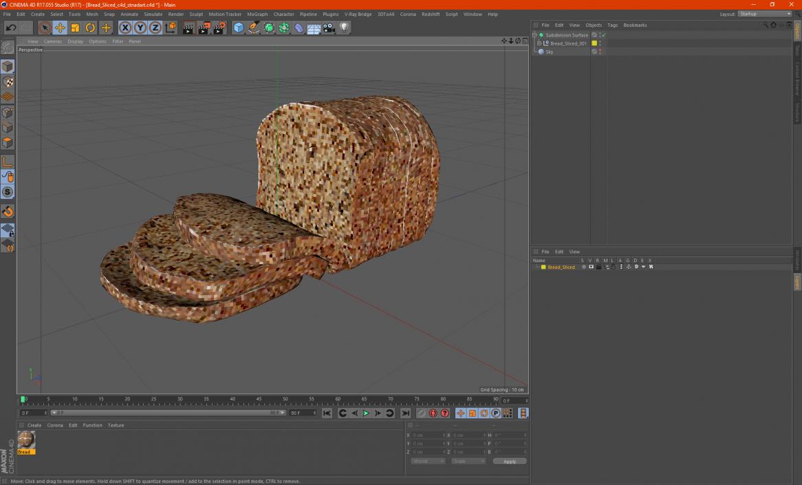 Bread Sliced 3D