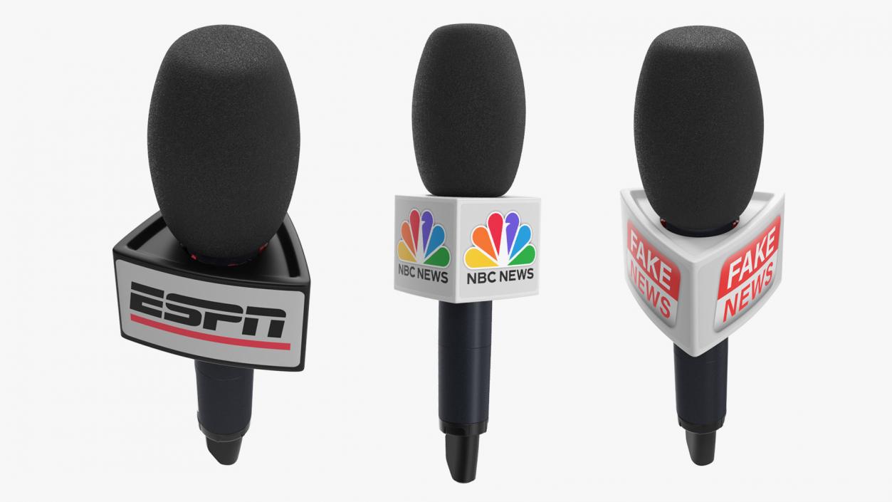 3D model Reporter Wireless Microphones Collection