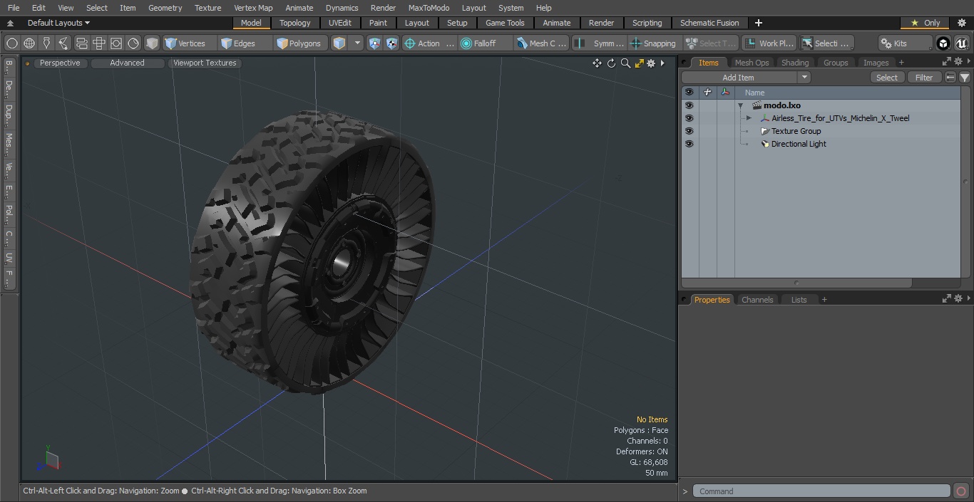 3D Airless Tire for UTVs Michelin X Tweel model