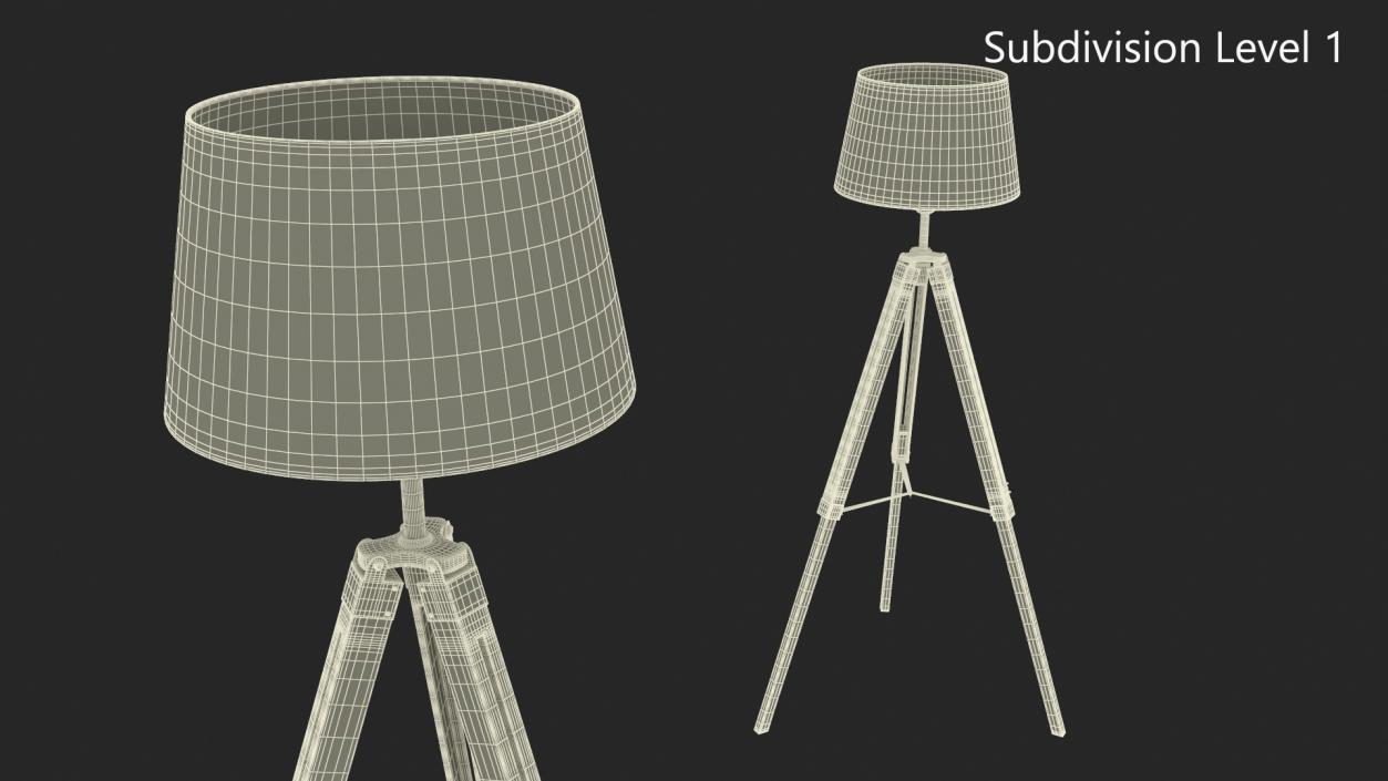 Tripod Floor Lamp 3D