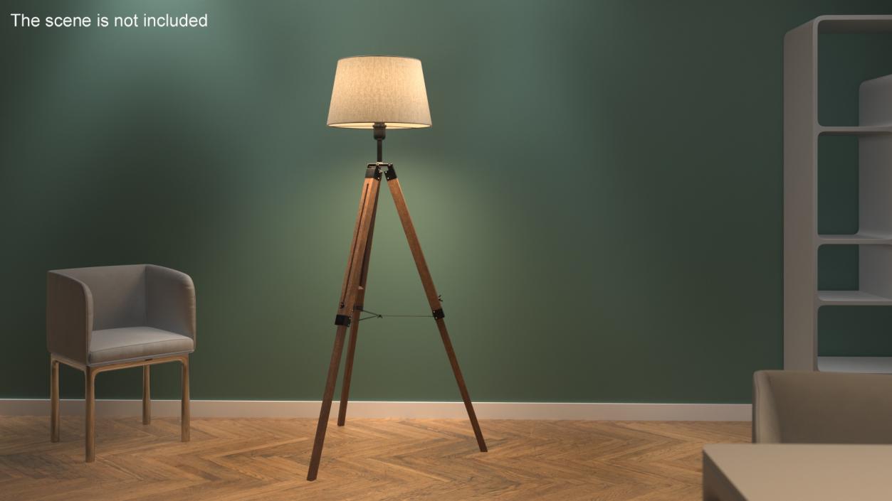 Tripod Floor Lamp 3D