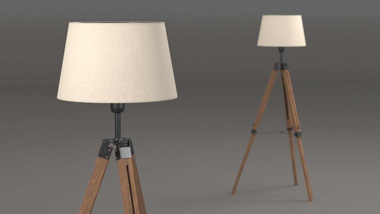 Tripod Floor Lamp 3D