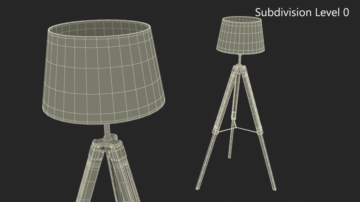 Tripod Floor Lamp 3D