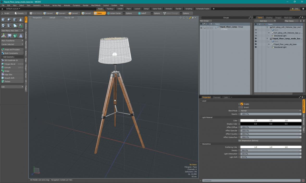 Tripod Floor Lamp 3D