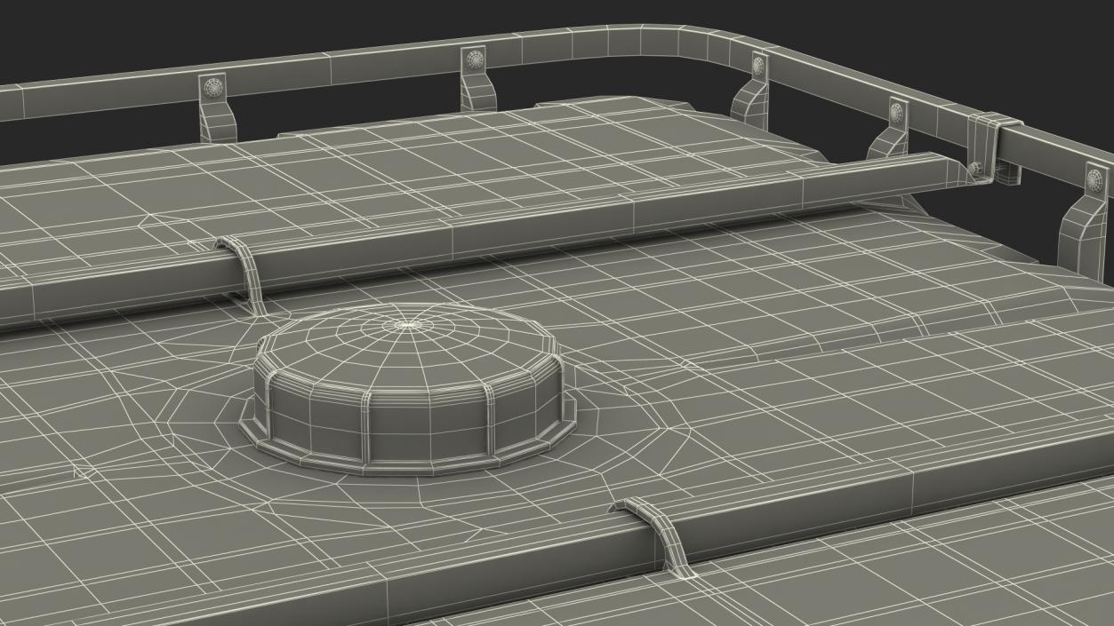 3D model Kruizinga IBC Fluid Container 1000 Litre Plastic Pallet