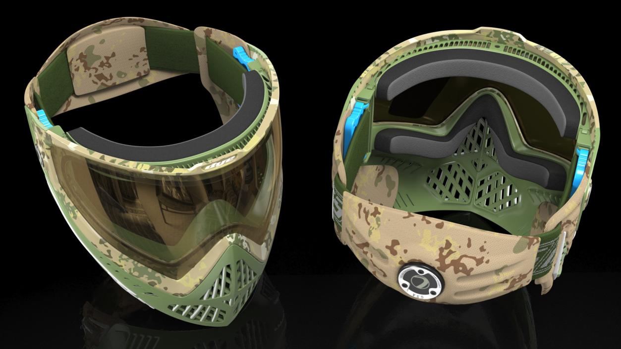 3D Dye i5 Pro Airsoft Full Face Mask Camo model