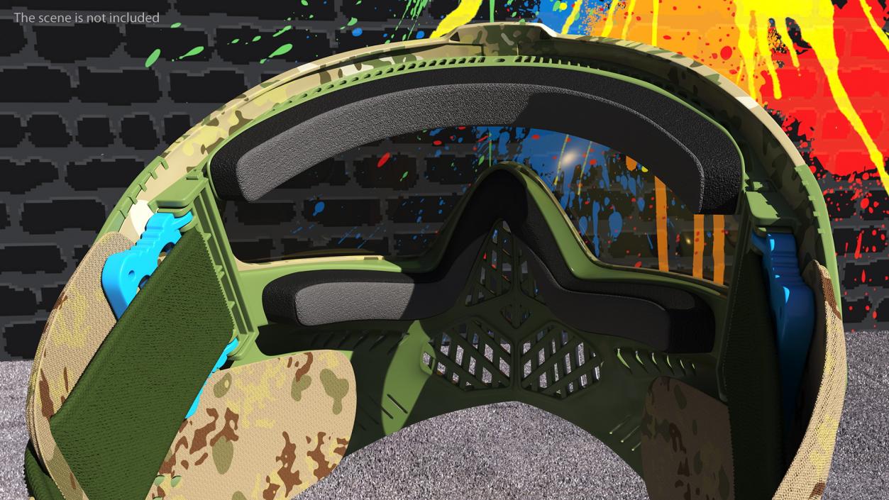 3D Dye i5 Pro Airsoft Full Face Mask Camo model