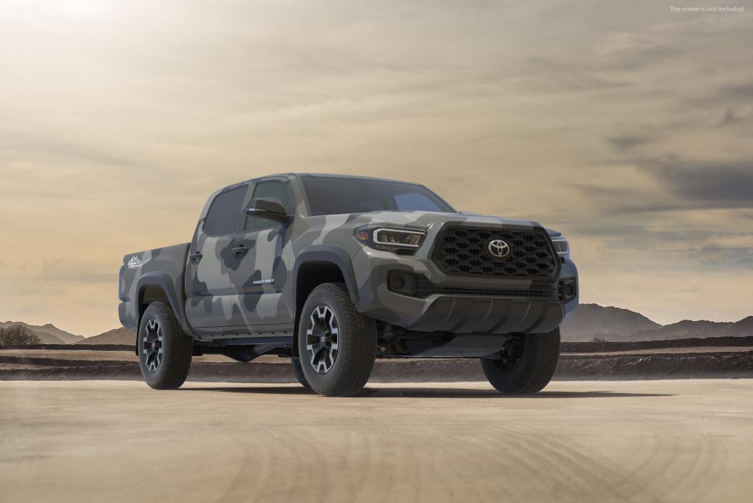 Toyota Tacoma TRD Off Road Gray Camouflage 2021 3D