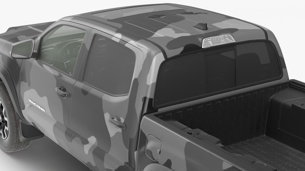 Toyota Tacoma TRD Off Road Gray Camouflage 2021 3D