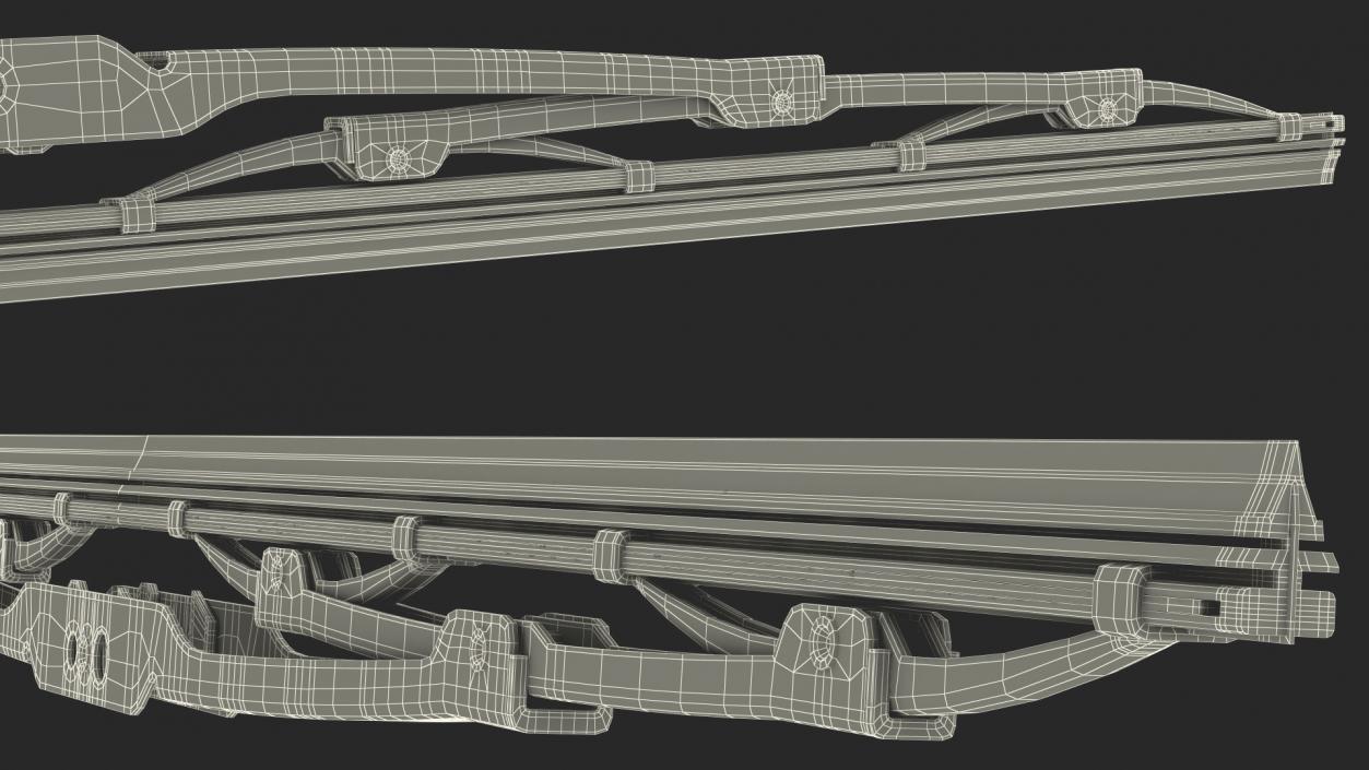 Conventional Windscreen Wiper 3D model