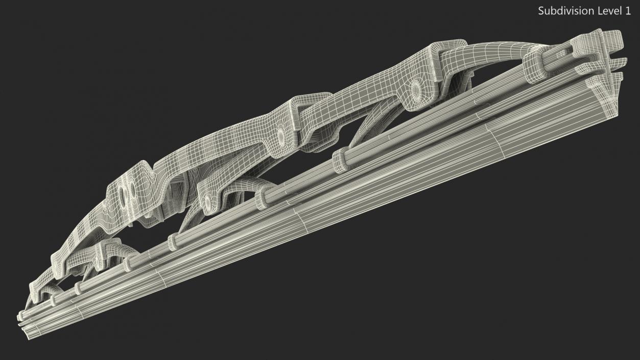 Conventional Windscreen Wiper 3D model