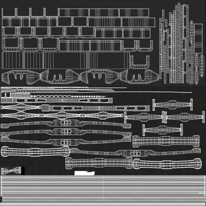 Conventional Windscreen Wiper 3D model