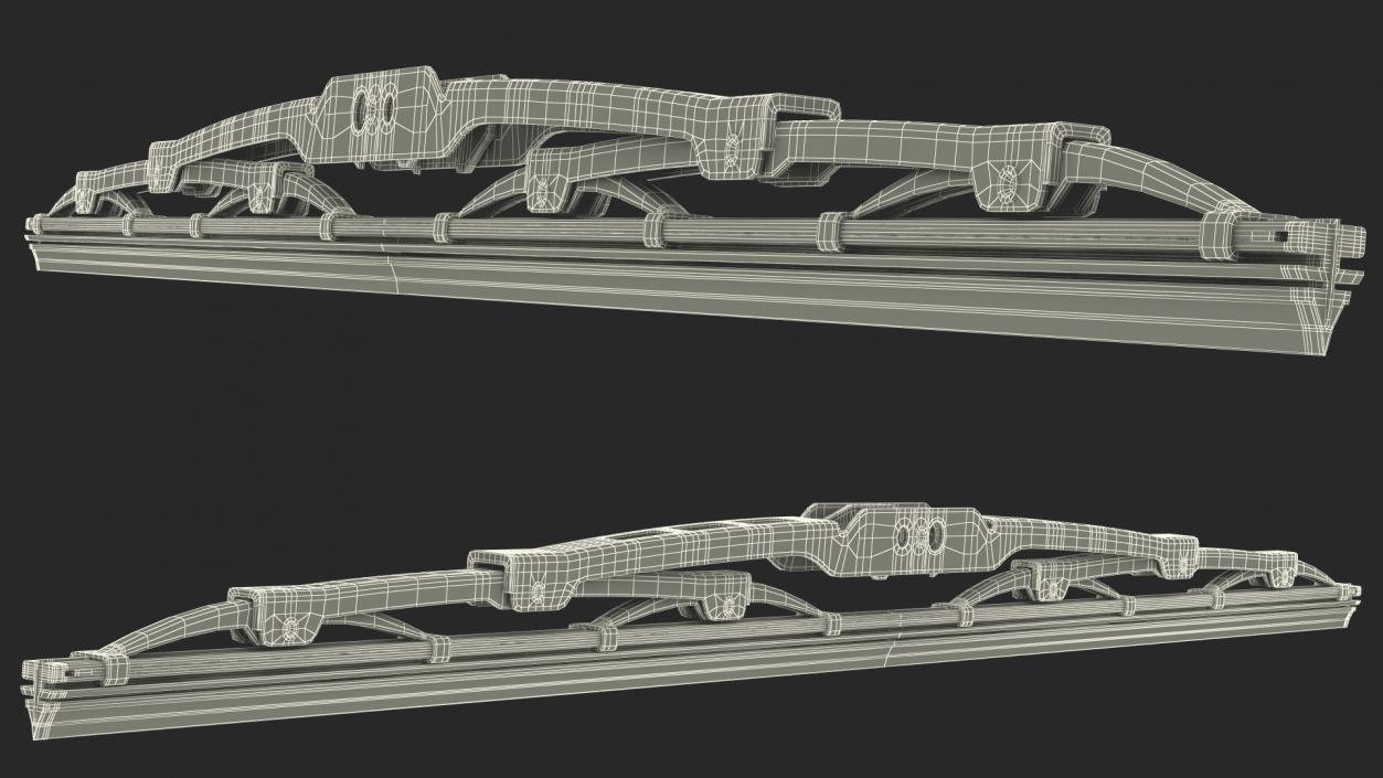 Conventional Windscreen Wiper 3D model