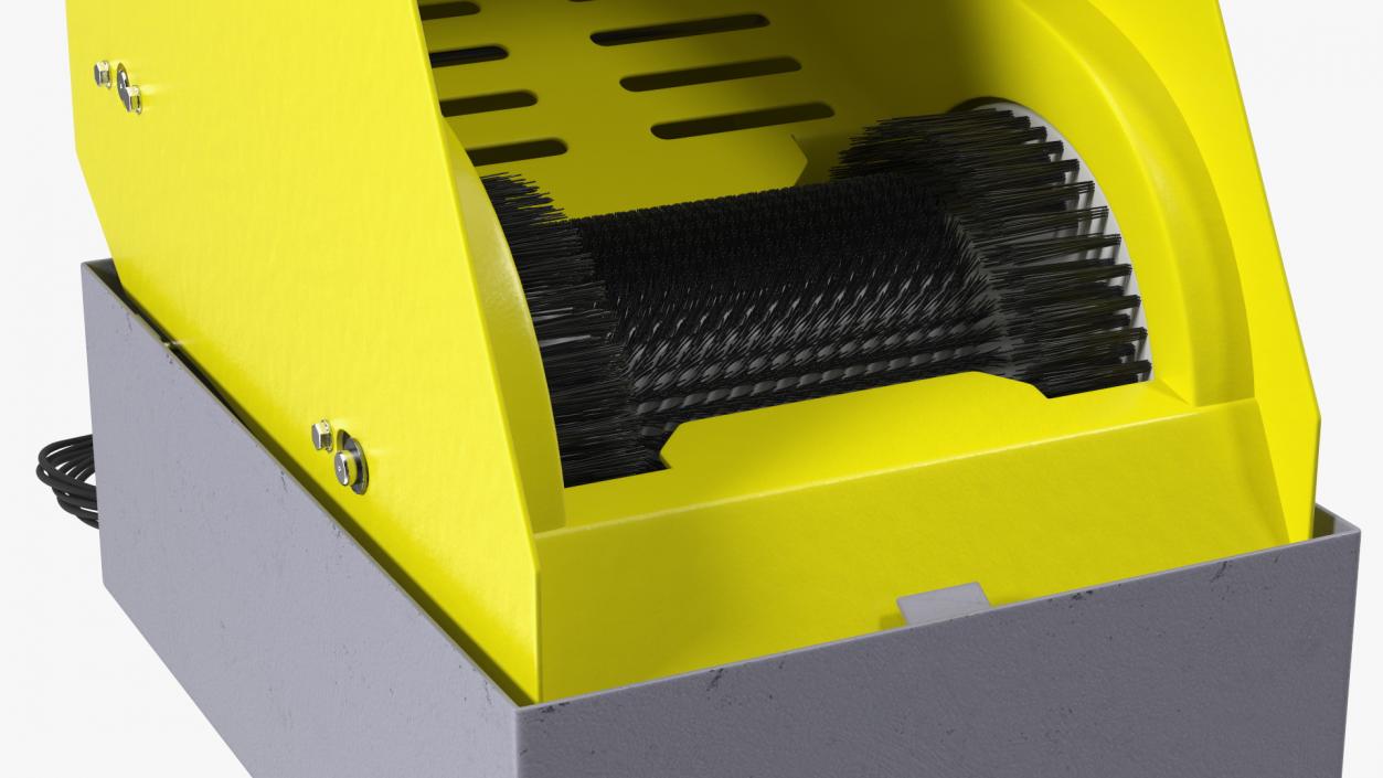 3D Yellow Industrial Boot Scrubber