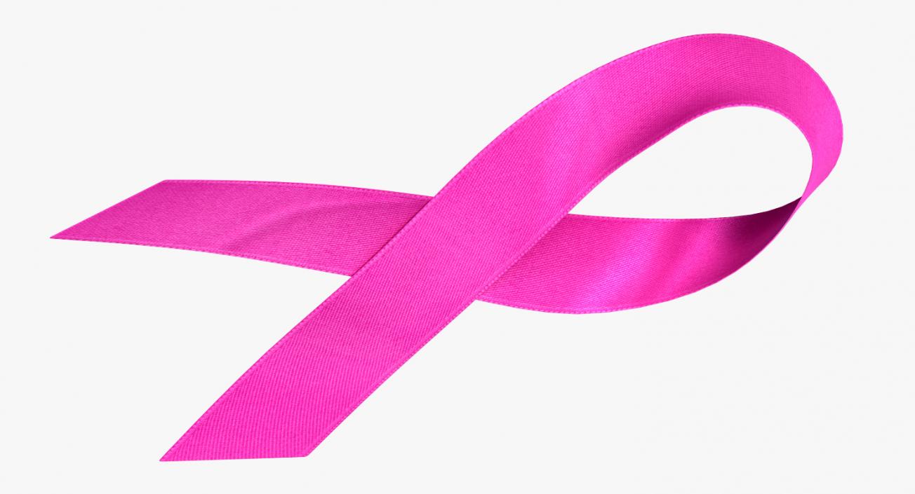 3D model Pink Breast Cancer Ribbon