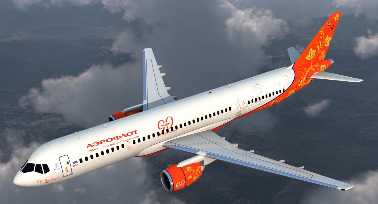 Irkut MC 21 300 Aeroflot 3D model