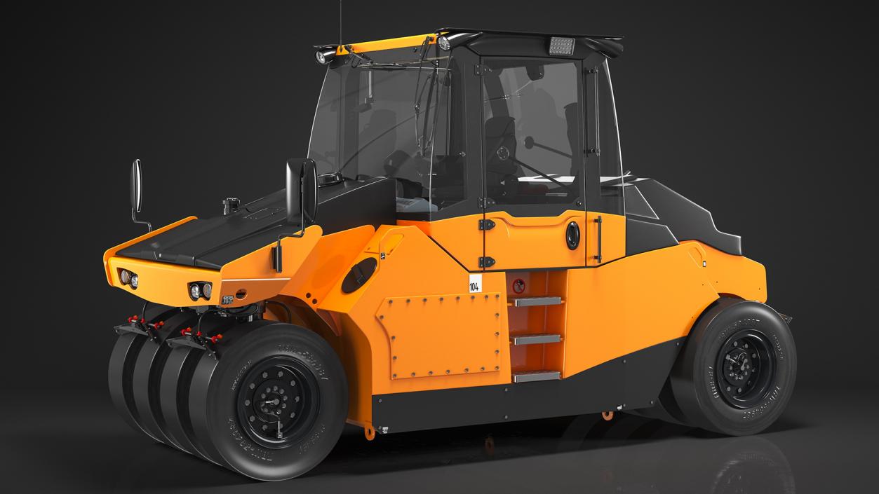 3D Rigged Road Compactors Collection model