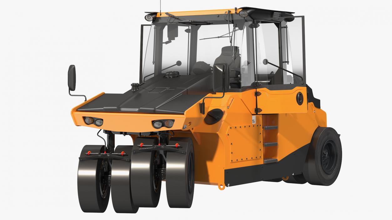 3D Rigged Road Compactors Collection model