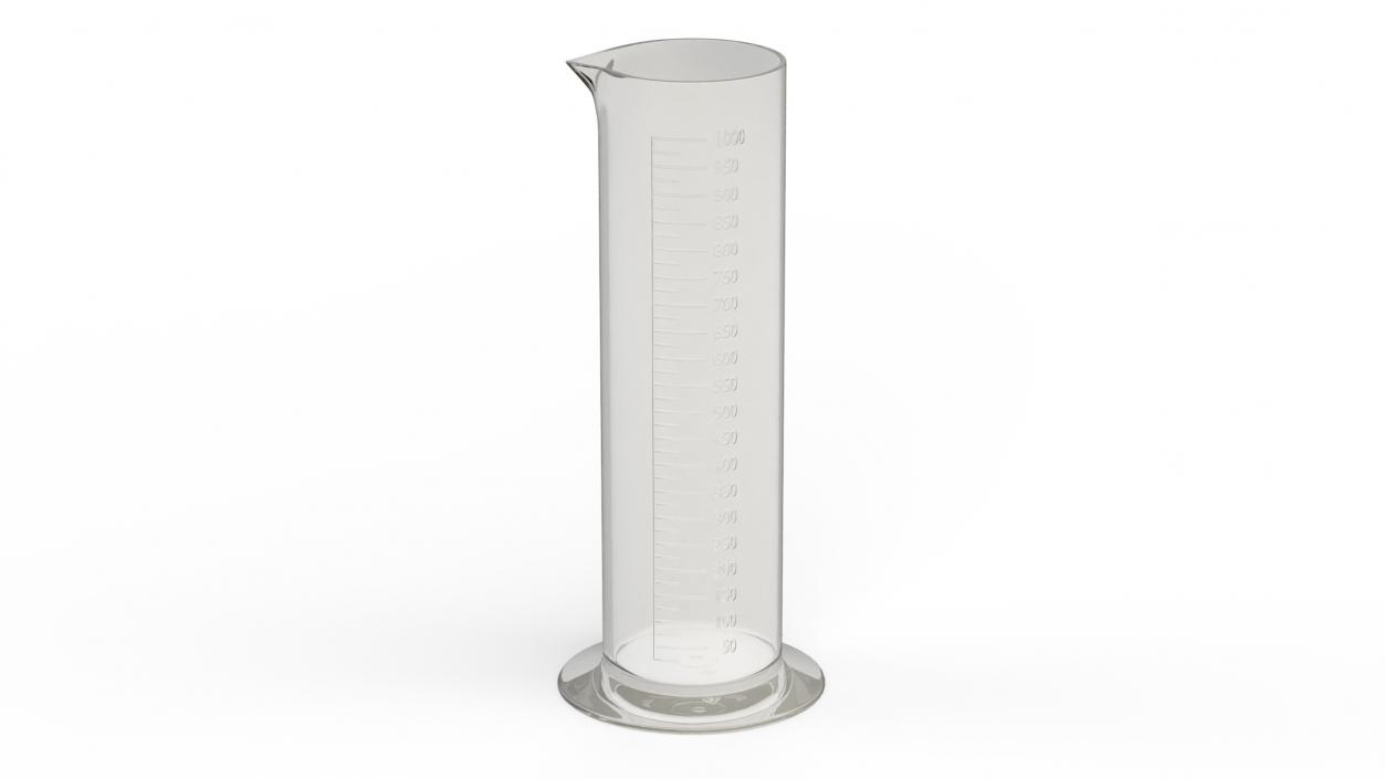 Lab Graduated Cylinder Flask Empty 3D model