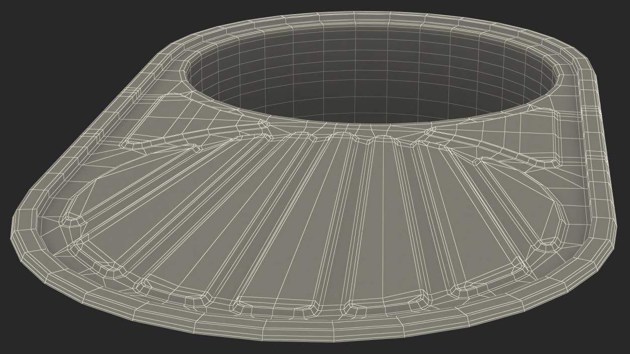 3D Single Bowl Inset Sink with Drainboard model