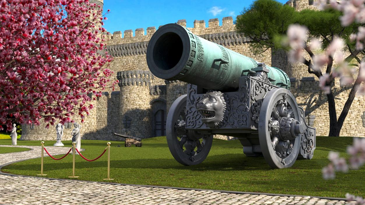 3D Artillery Cannons Collection model