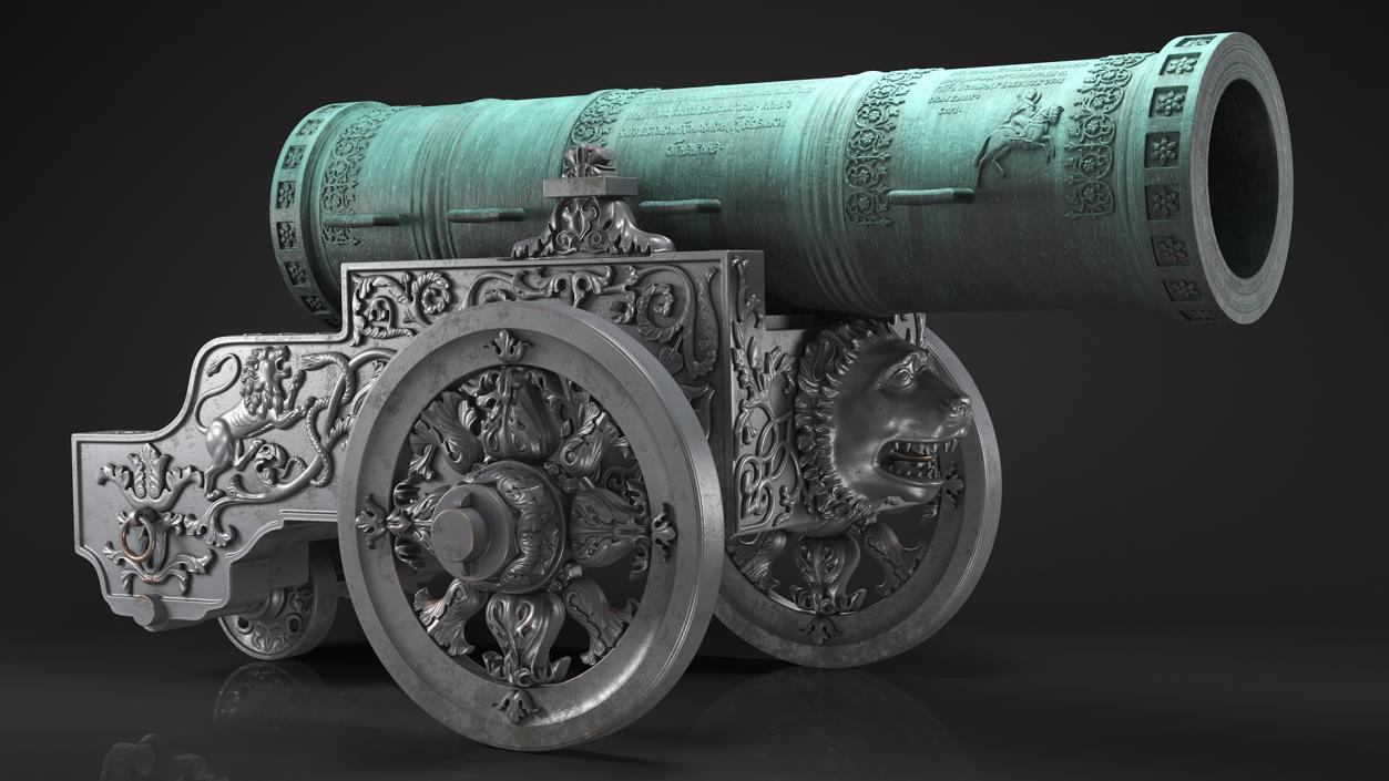 3D Artillery Cannons Collection model