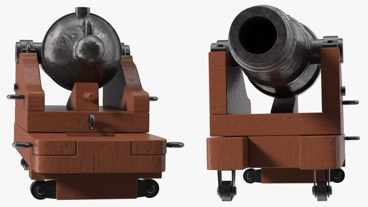 3D Artillery Cannons Collection model