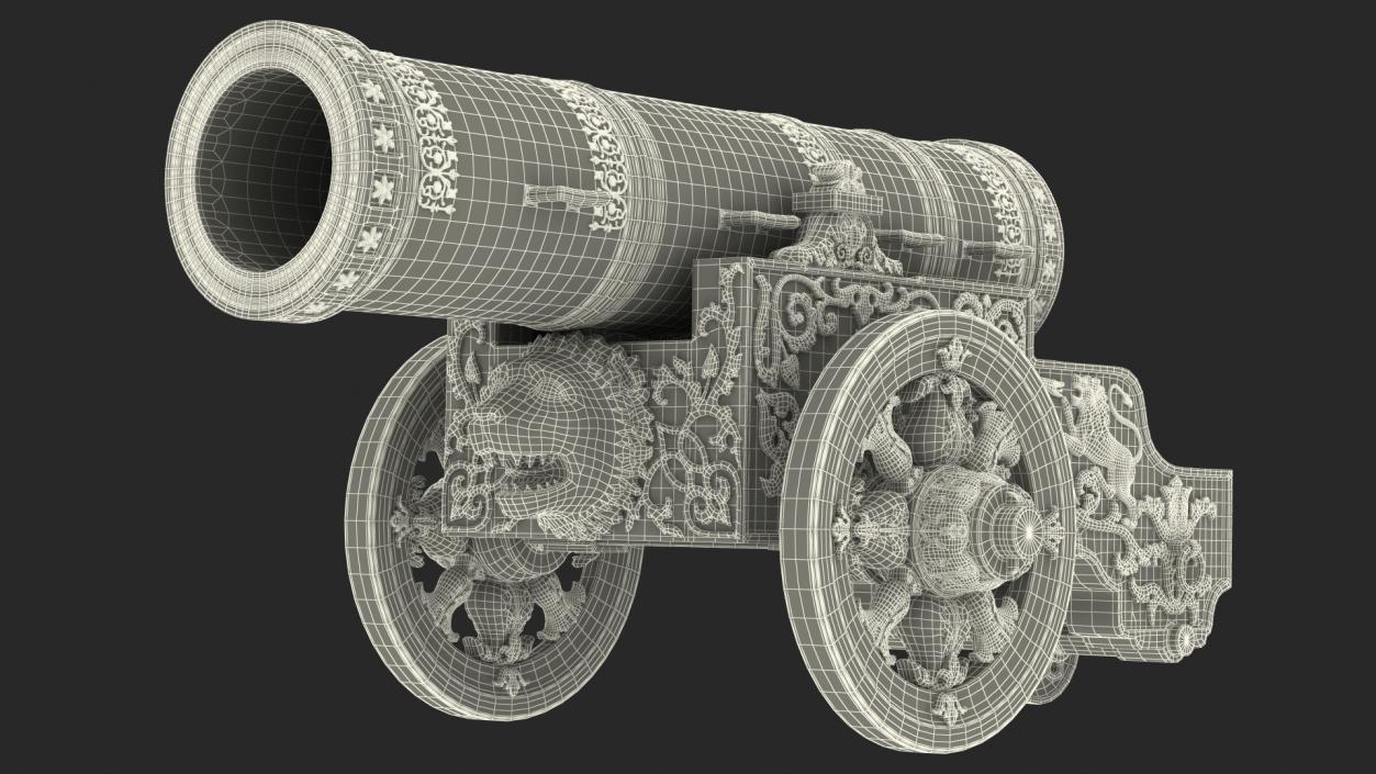 3D Artillery Cannons Collection model