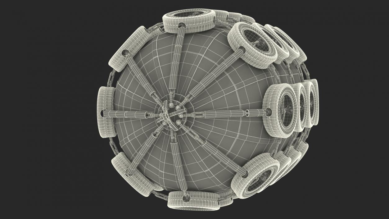 3D model Rubber Pneumatic Ship Fender 2