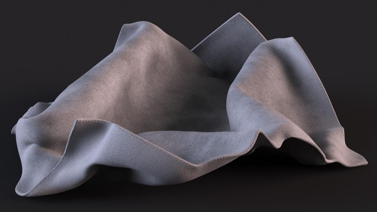 3D Old Napkins Grey