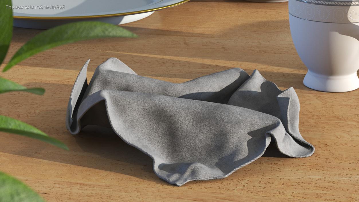 3D Old Napkins Grey