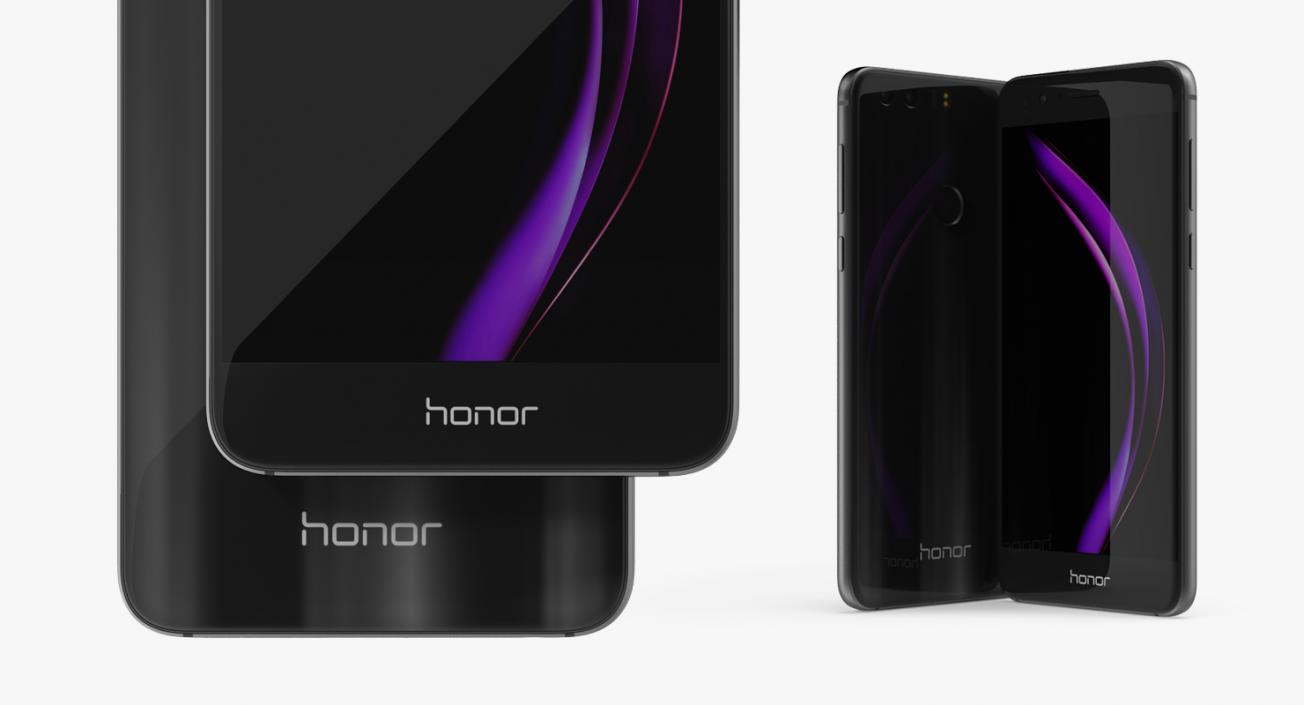 Huawei Honor 8 Midnight Black 3D model