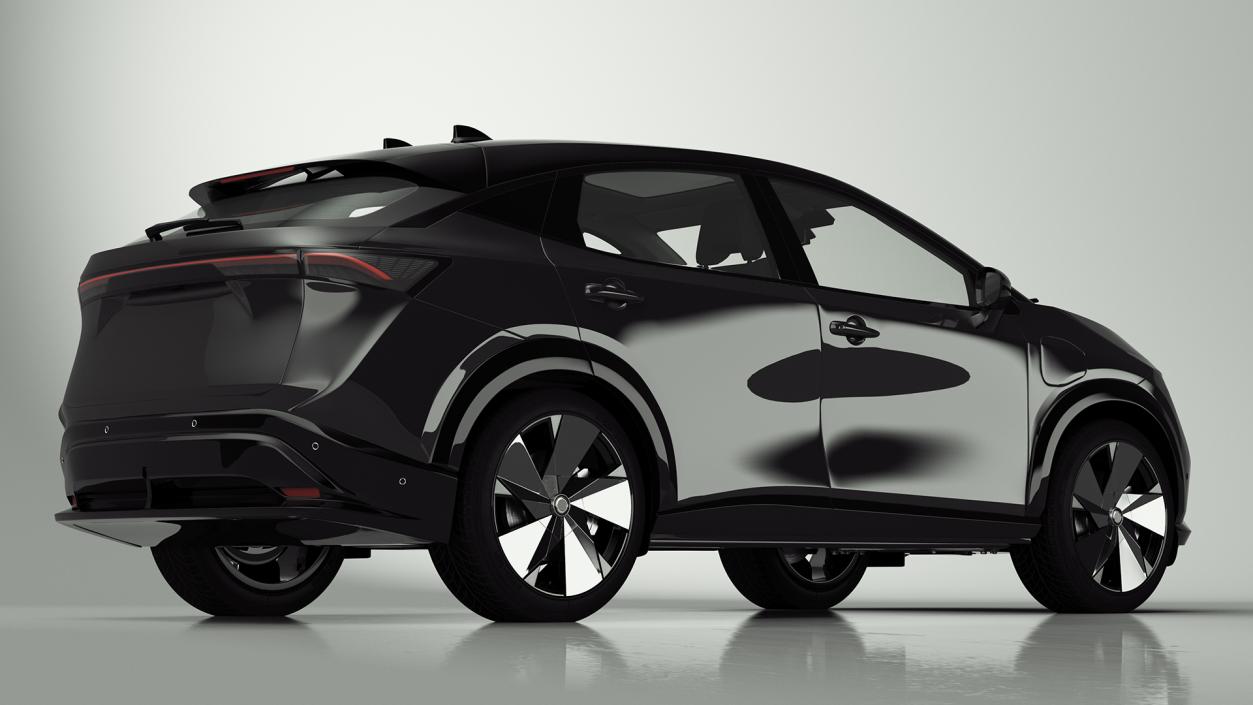 3D model Modern Electric SUV Black