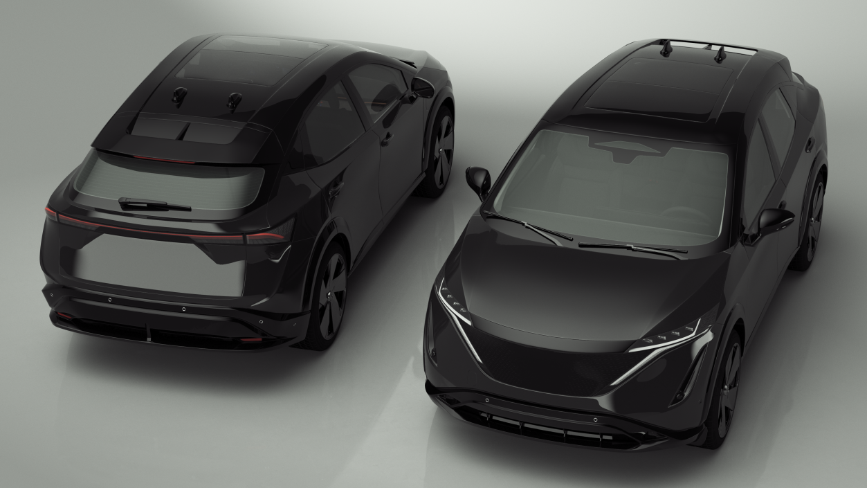 3D model Modern Electric SUV Black