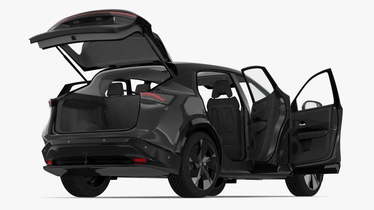 3D model Modern Electric SUV Black