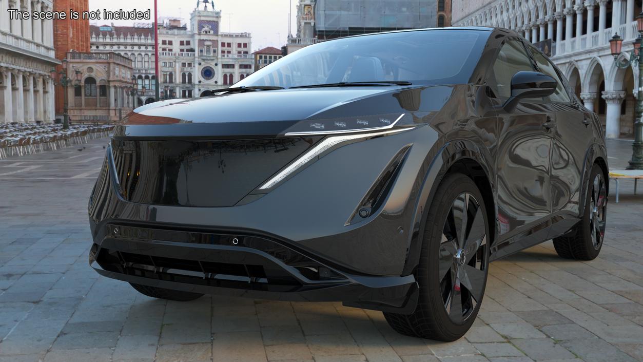 3D model Modern Electric SUV Black