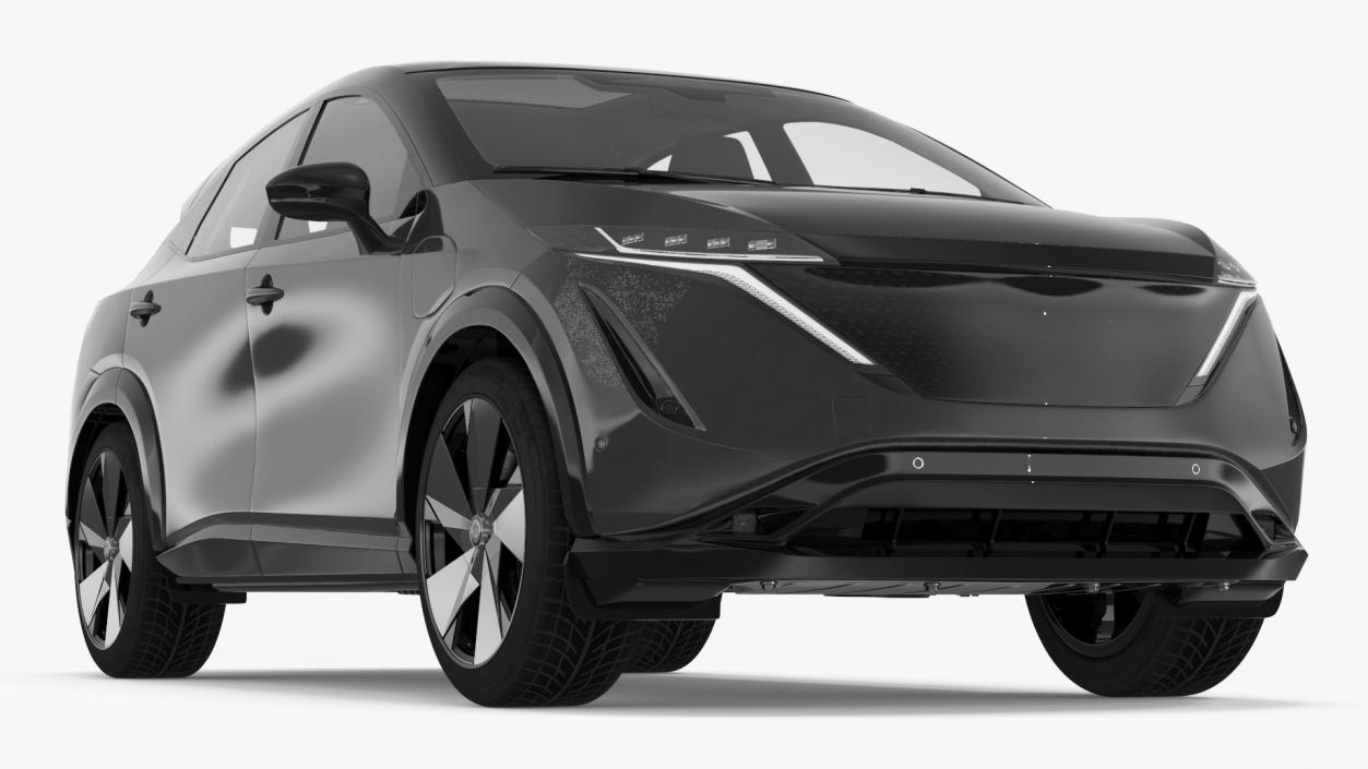 3D model Modern Electric SUV Black