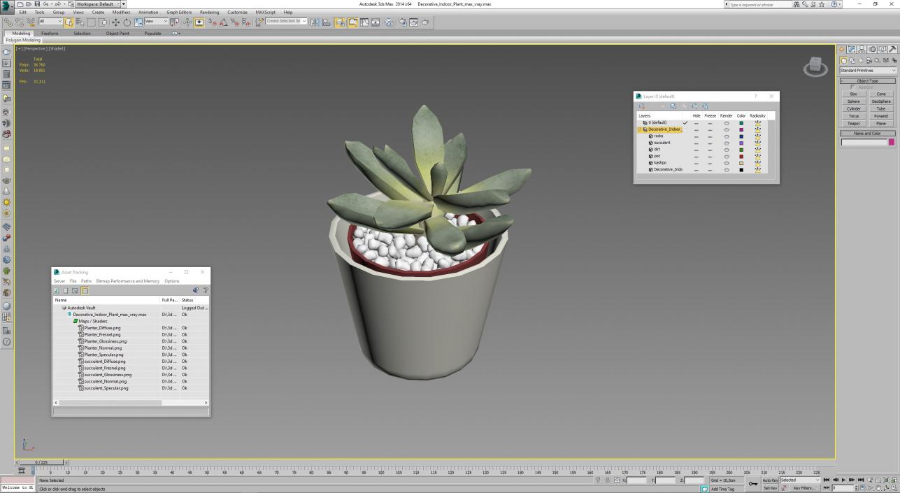 3D Decorative Indoor Plant model