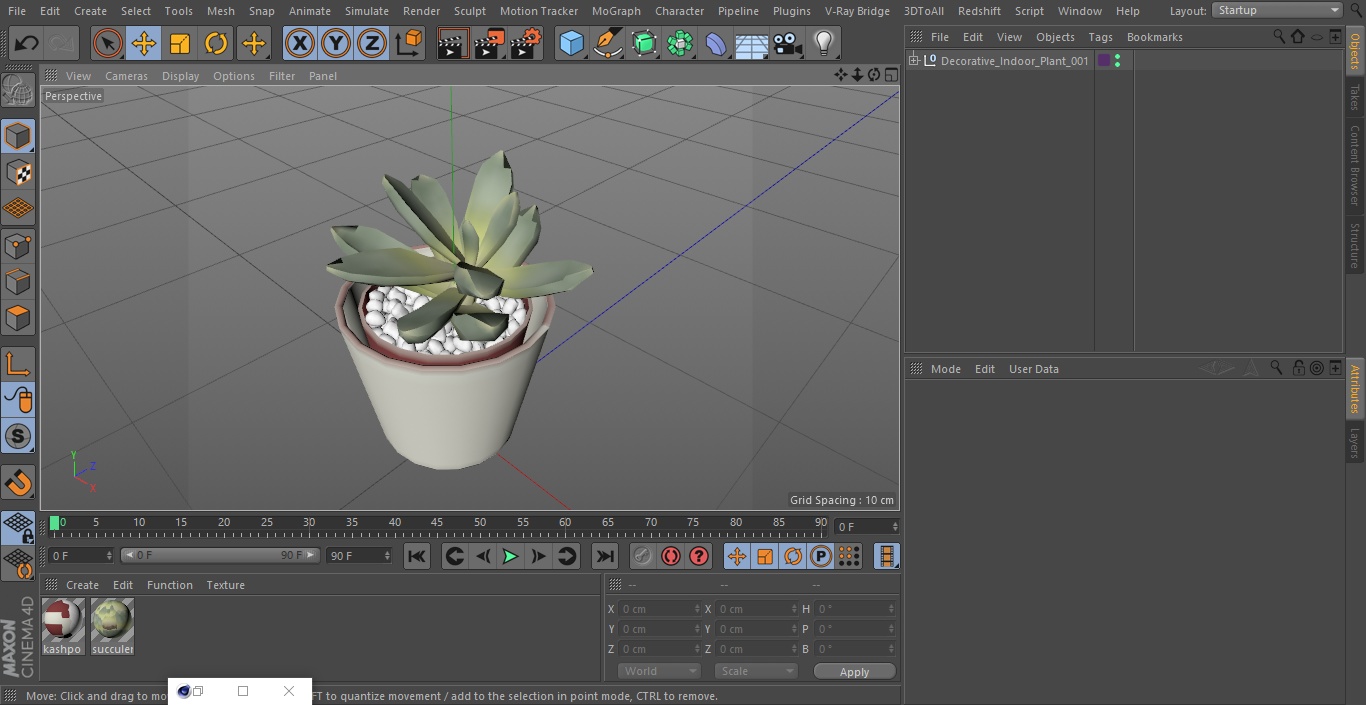 3D Decorative Indoor Plant model