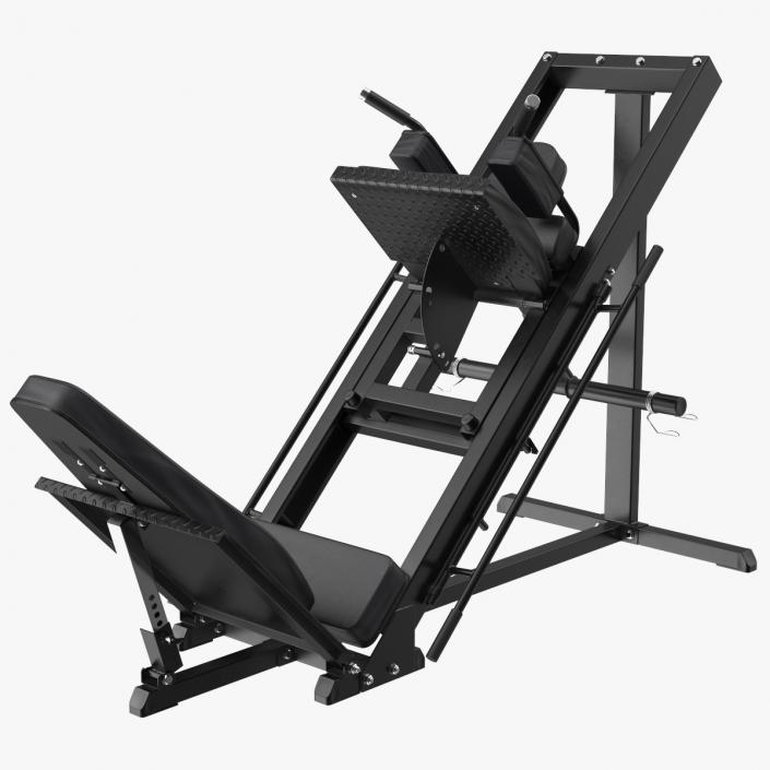 Leg Press and Hack Squat Machine 3D