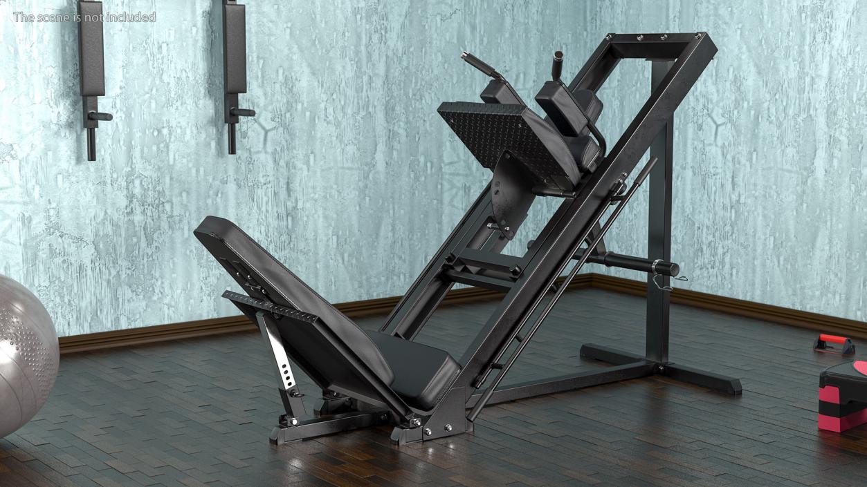 Leg Press and Hack Squat Machine 3D