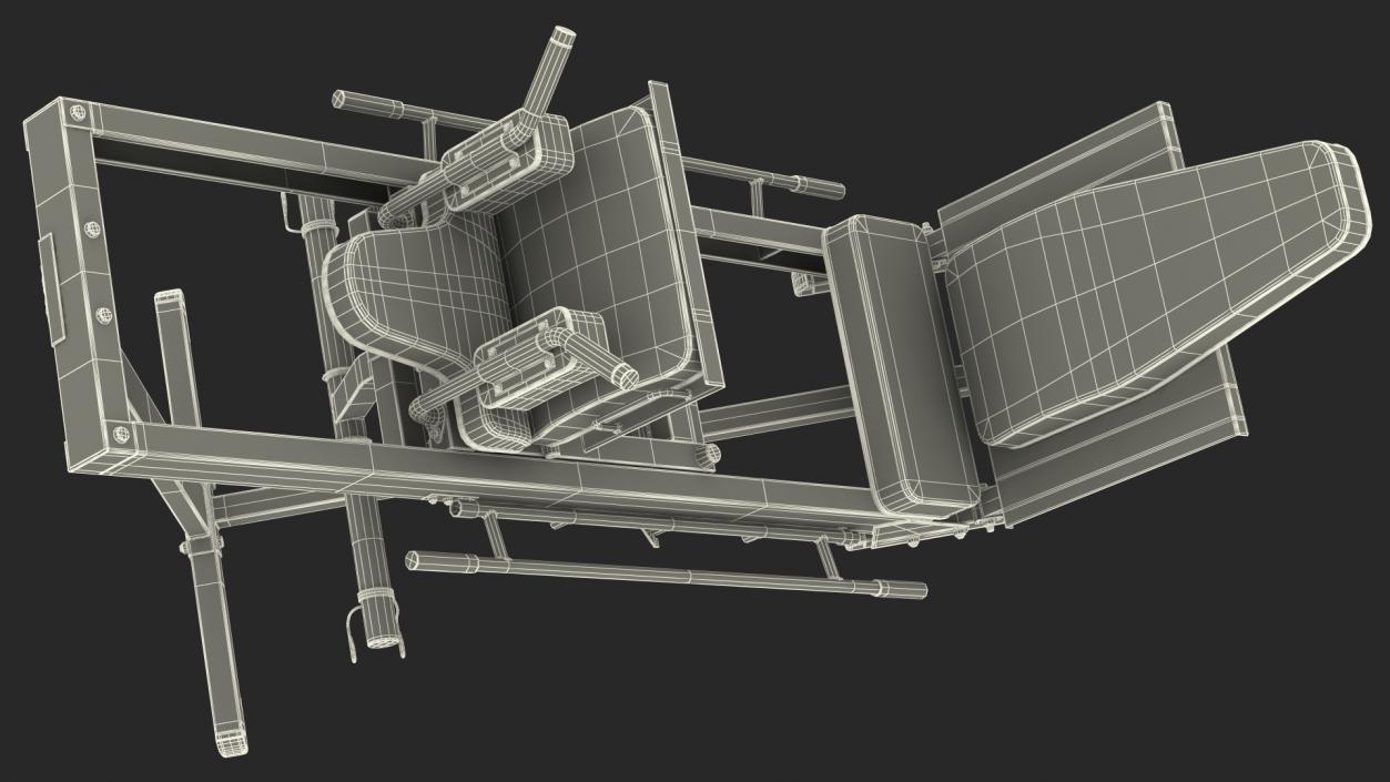 Leg Press and Hack Squat Machine 3D