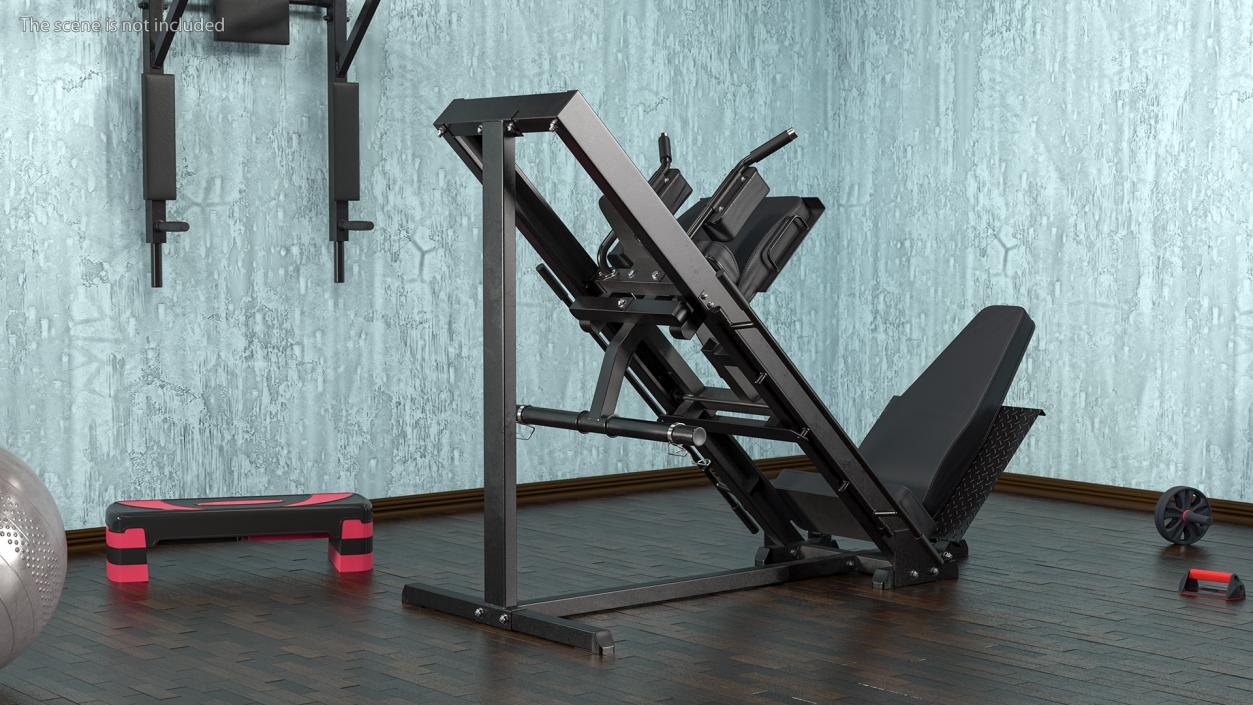 Leg Press and Hack Squat Machine 3D