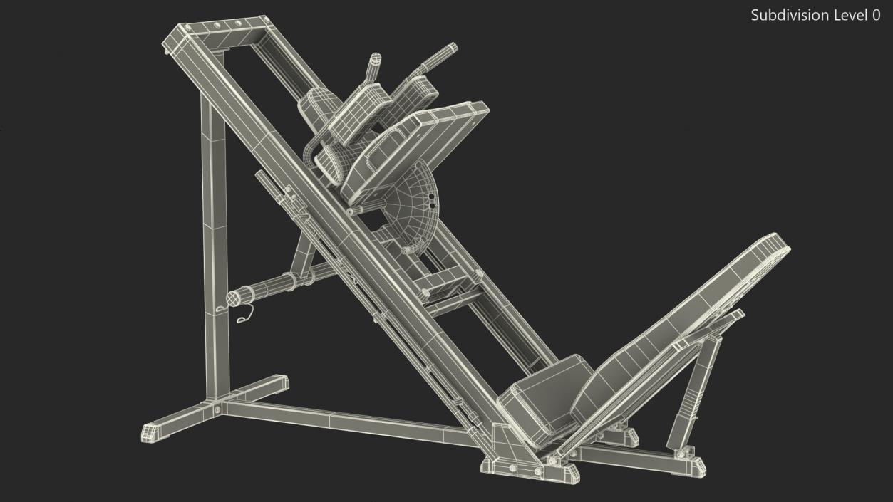 Leg Press and Hack Squat Machine 3D